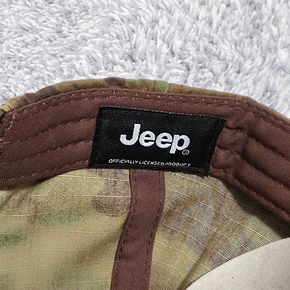 Jeep Willys Iconic Star Logo Snapback Cap Hat Khaki Camo Officially Licensed NEW - Picture 8 of 10